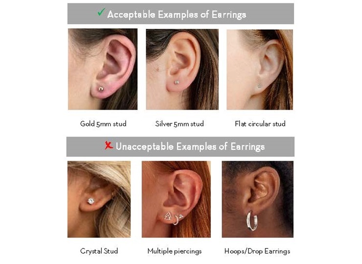 acceptable use of earrings